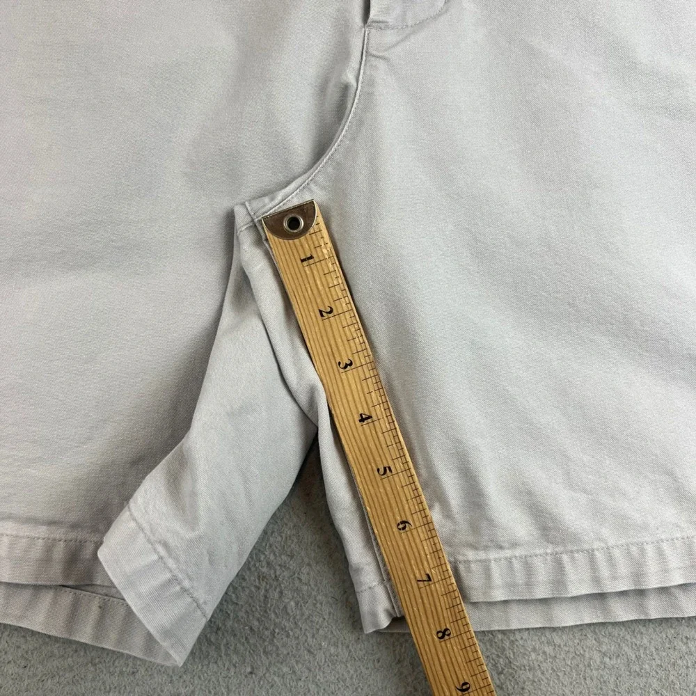 Nike Mens Light Gray Cotton Twill Chino Shorts Size 34 Casual Sportswear Logo